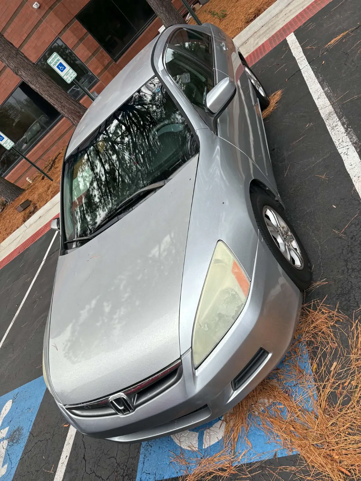 Silver Honda Accord after mobile windshield replacement in Chesapeake
